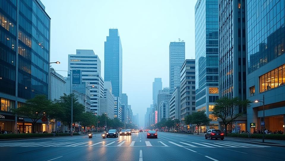 Tokyo financial district at daytime
